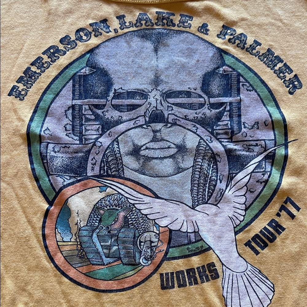 1977 Emerson Lake & Palmer concert tee~